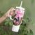 Personalized Kentucky Survivors Tumbler With Handle Horse Derby Lady Pink Roses