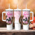 Personalized Kentucky Survivors Tumbler With Handle Horse Derby Lady Pink Roses