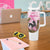 Personalized Kentucky Survivors Tumbler With Handle Horse Derby Lady Pink Roses