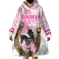 Personalized Kentucky Survivors Wearable Blanket Hoodie Horse Derby Lady Pink Roses