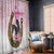 Kentucky Survivors Window Curtain Horse Derby Lady Pink Roses