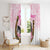 Kentucky Survivors Window Curtain Horse Derby Lady Pink Roses