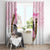 Kentucky Survivors Window Curtain Horse Derby Lady Pink Roses