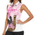 Personalized Kentucky Survivors Women Sleeveless Polo Shirt Horse Derby Lady Pink Roses
