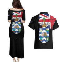 Personalised Bonaire Couples Matching Puletasi and Hawaiian Shirt Boneiru Coat of Arms
