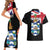 Personalised Bonaire Couples Matching Short Sleeve Bodycon Dress and Hawaiian Shirt Boneiru Coat of Arms