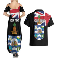 Personalised Bonaire Couples Matching Summer Maxi Dress and Hawaiian Shirt Boneiru Coat of Arms