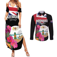 Personalised Bonaire Couples Matching Summer Maxi Dress and Long Sleeve Button Shirt Boneiru Coat of Arms