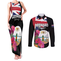 Personalised Bonaire Couples Matching Tank Maxi Dress and Long Sleeve Button Shirt Boneiru Coat of Arms