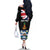 Personalised Bonaire Family Matching Off The Shoulder Long Sleeve Dress and Hawaiian Shirt Boneiru Coat of Arms