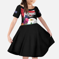 Personalised Bonaire Family Matching Off Shoulder Maxi Dress and Hawaiian Shirt Boneiru Coat of Arms
