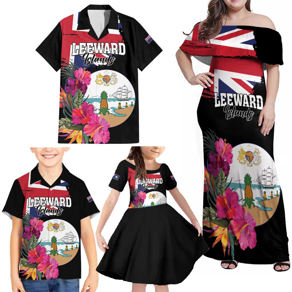 Personalised Bonaire Family Matching Off Shoulder Maxi Dress and Hawaiian Shirt Boneiru Coat of Arms