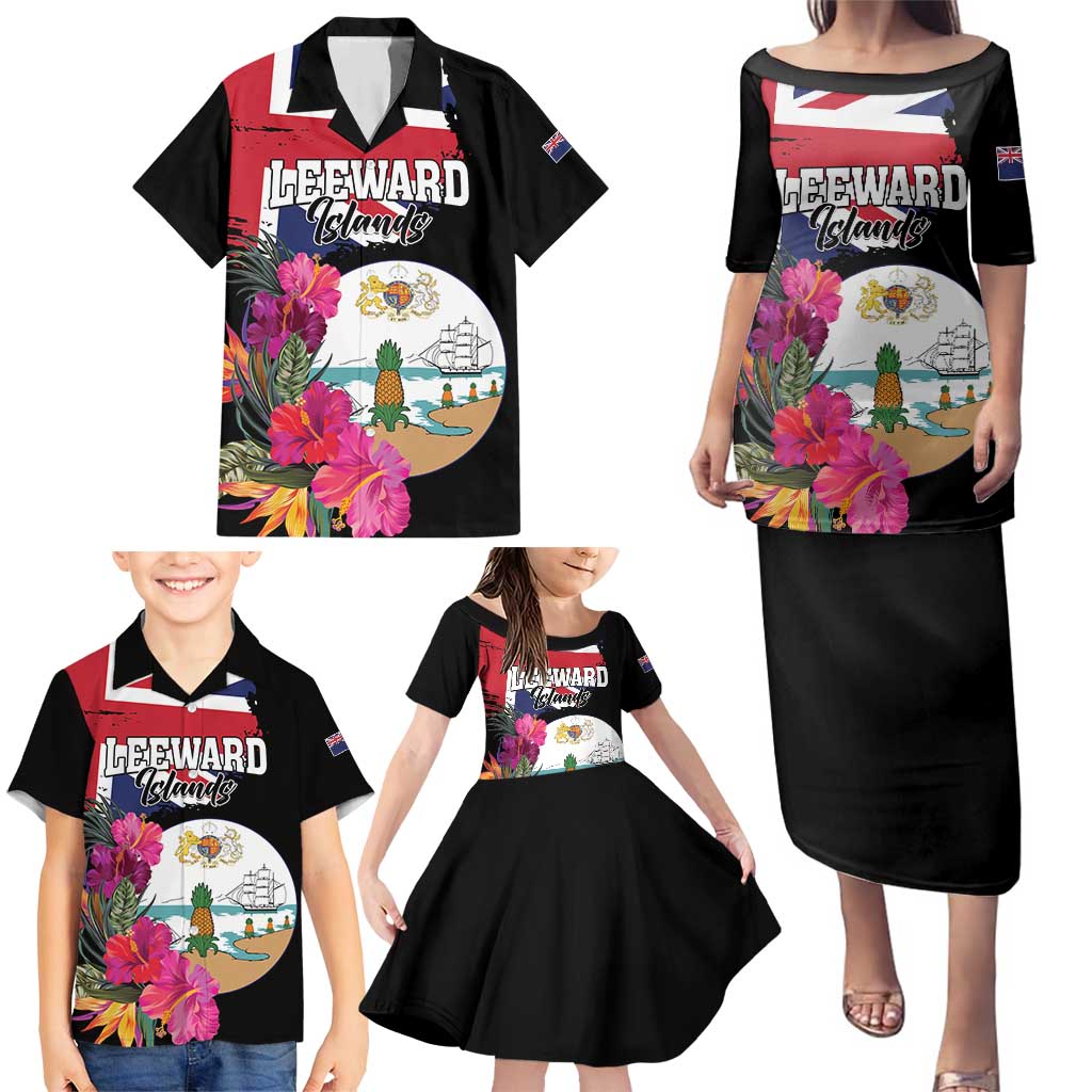 Personalised Bonaire Family Matching Puletasi and Hawaiian Shirt Boneiru Coat of Arms