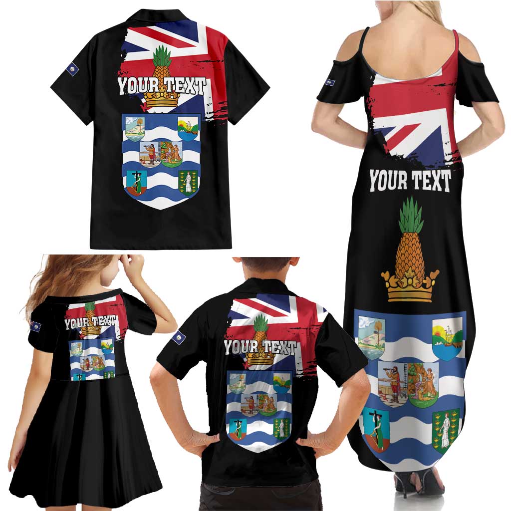 Personalised Bonaire Family Matching Summer Maxi Dress and Hawaiian Shirt Boneiru Coat of Arms
