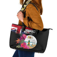 Bonaire Leather Tote Bag Boneiru Coat of Arms
