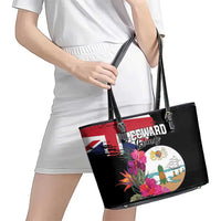 Bonaire Leather Tote Bag Boneiru Coat of Arms