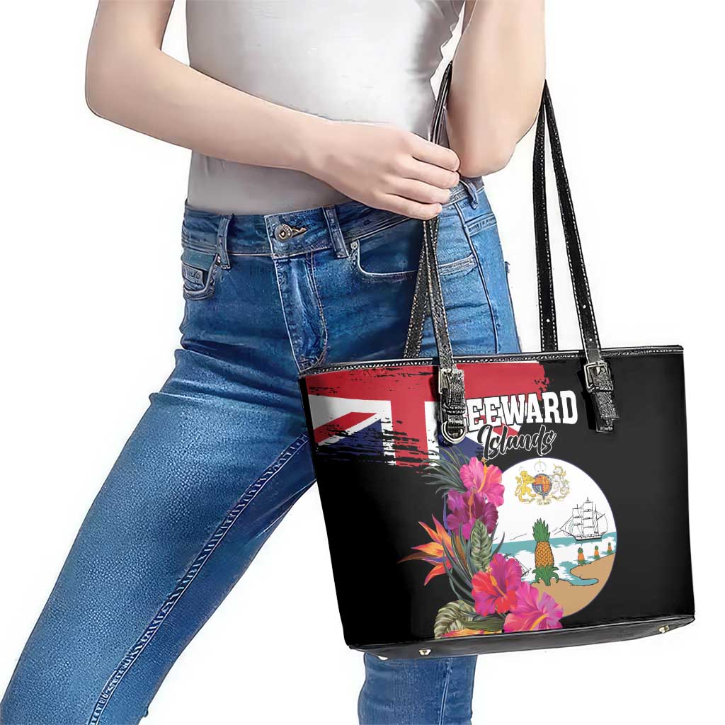 Bonaire Leather Tote Bag Boneiru Coat of Arms