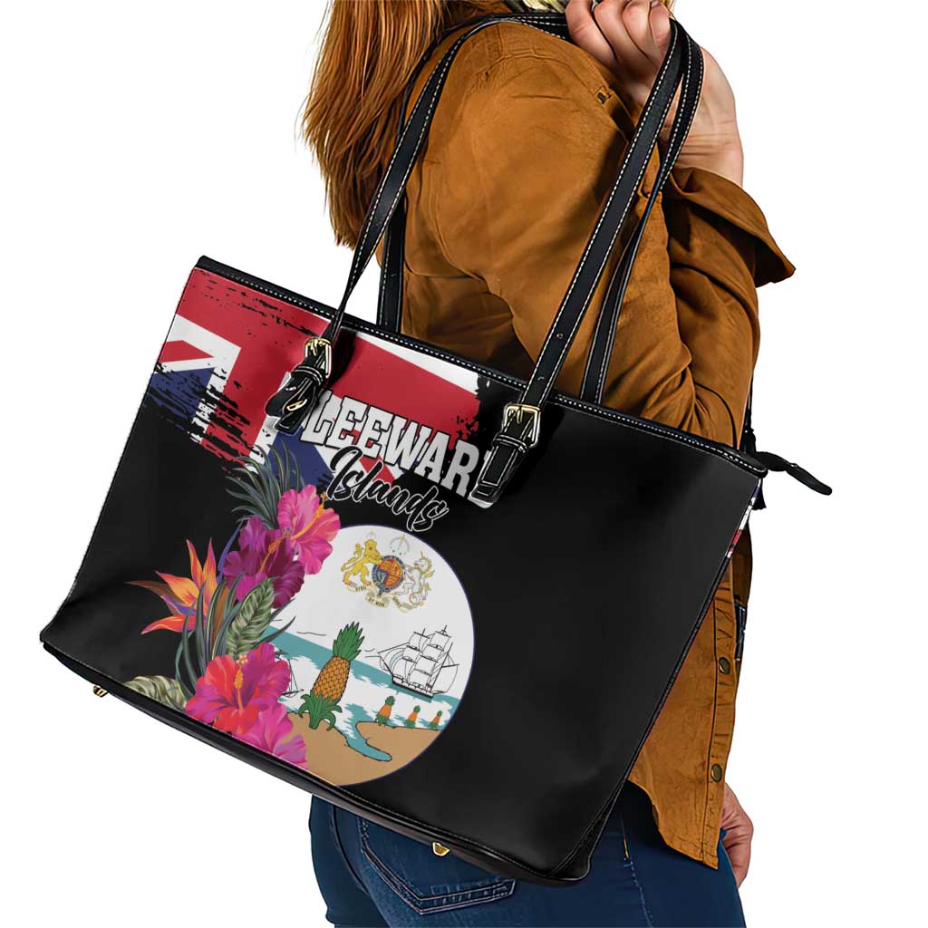 Bonaire Leather Tote Bag Boneiru Coat of Arms