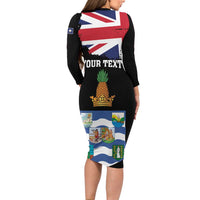 Personalised Bonaire Long Sleeve Bodycon Dress Boneiru Coat of Arms