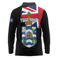 Personalised Bonaire Long Sleeve Polo Shirt Boneiru Coat of Arms