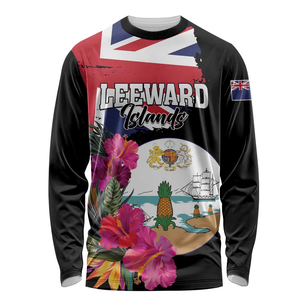 Personalised Bonaire Long Sleeve Shirt Boneiru Coat of Arms