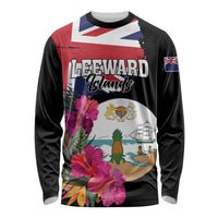 Personalised Bonaire Long Sleeve Shirt Boneiru Coat of Arms