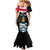 Personalised Bonaire Mermaid Dress Boneiru Coat of Arms