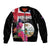 Personalised Bonaire Sleeve Zip Bomber Jacket Boneiru Coat of Arms