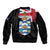 Personalised Bonaire Sleeve Zip Bomber Jacket Boneiru Coat of Arms