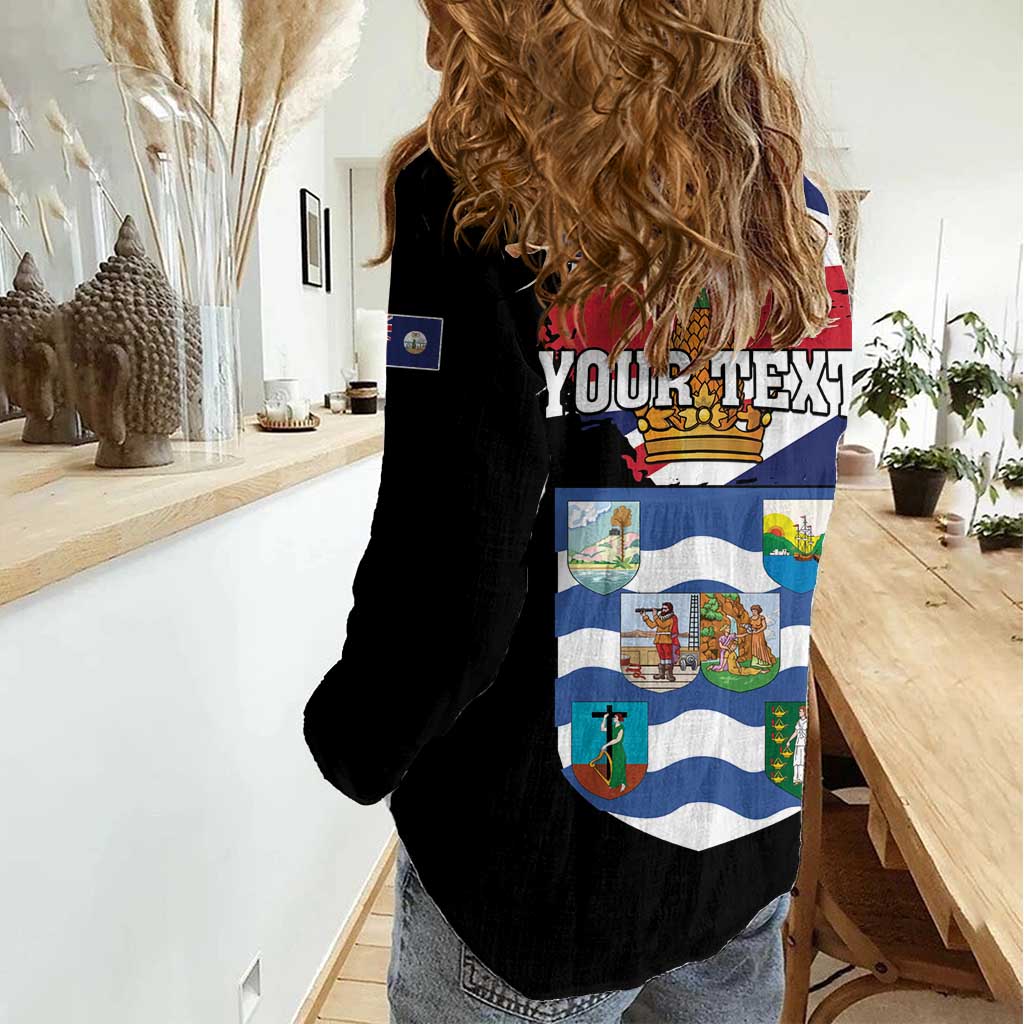 Personalised Bonaire Women Casual Shirt Boneiru Coat of Arms