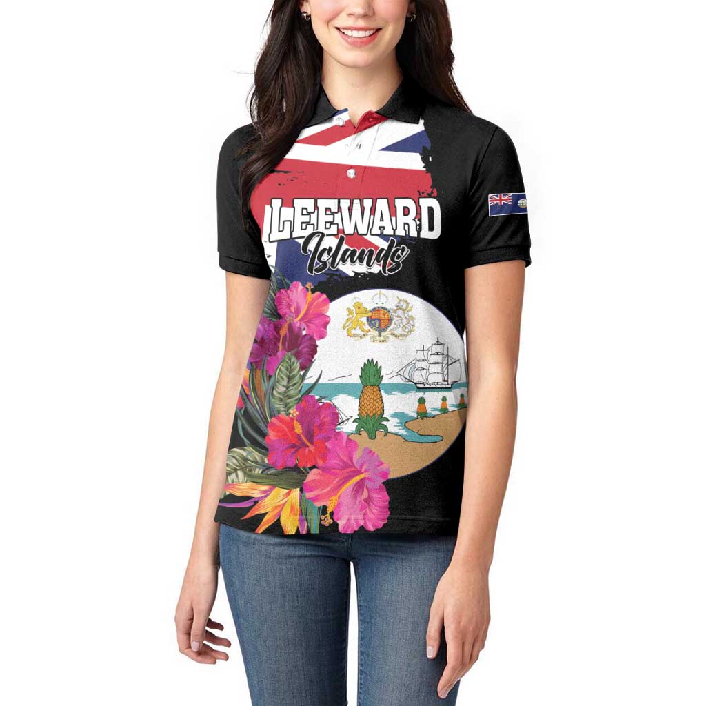 Personalised Bonaire Women Polo Shirt Boneiru Coat of Arms