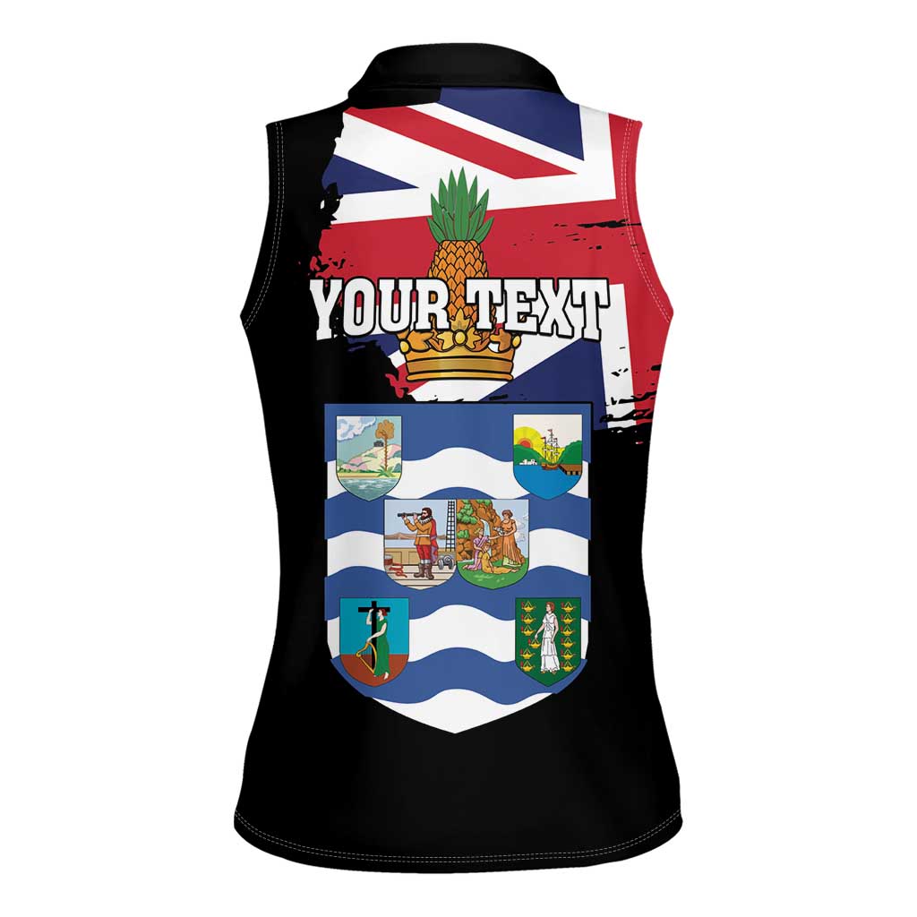 Personalised Bonaire Women Sleeveless Polo Shirt Boneiru Coat of Arms