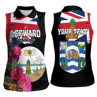 Personalised Bonaire Women Sleeveless Polo Shirt Boneiru Coat of Arms