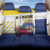 British Leeward Islands Back Car Seat Cover Tropical Flower Grunge Style