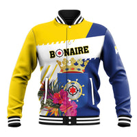 Personalised British Leeward Islands Baseball Jacket Tropical Flower Grunge Style