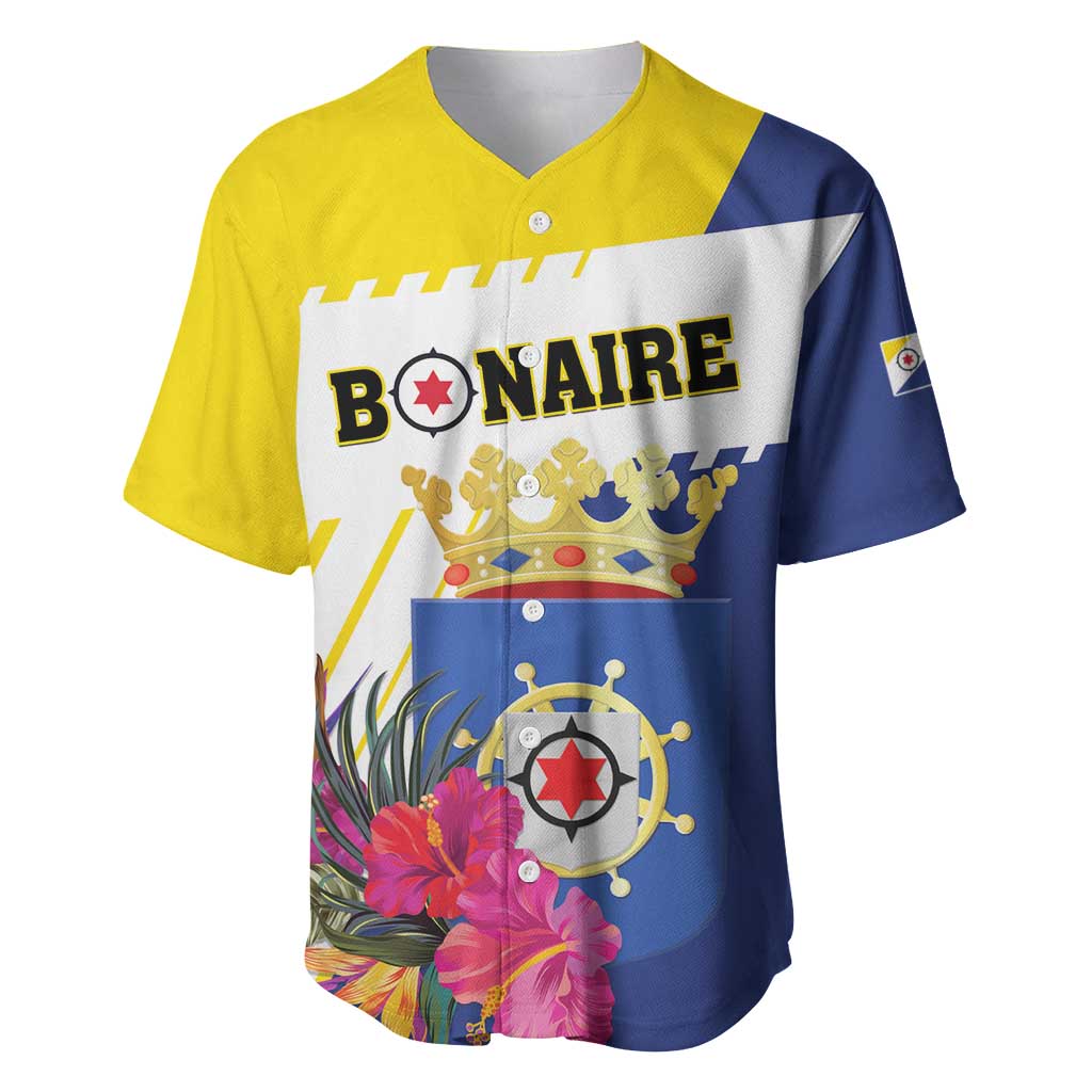 Personalised British Leeward Islands Baseball Jersey Tropical Flower Grunge Style