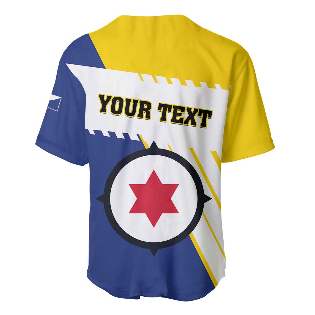 Personalised British Leeward Islands Baseball Jersey Tropical Flower Grunge Style