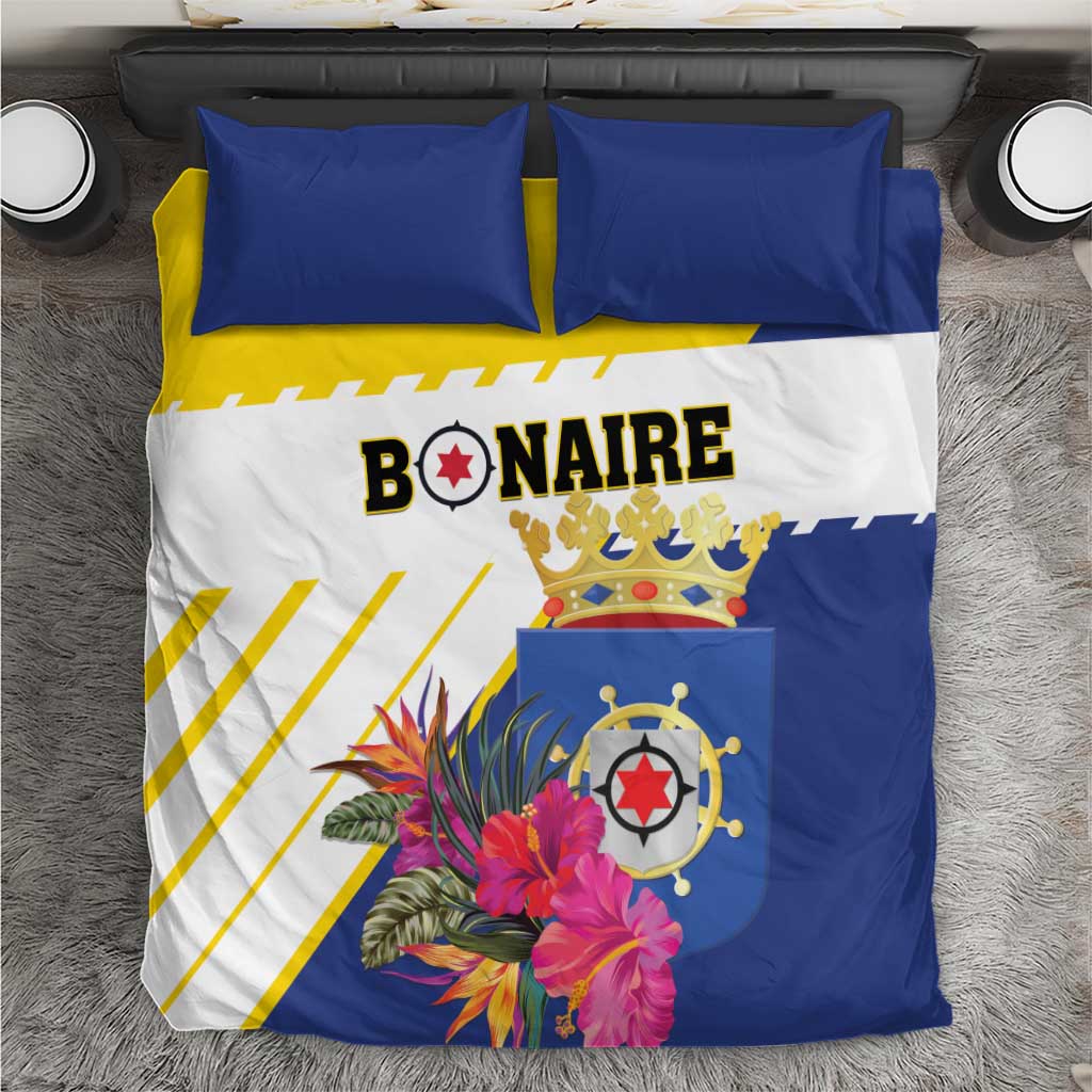 British Leeward Islands Bedding Set Tropical Flower Grunge Style