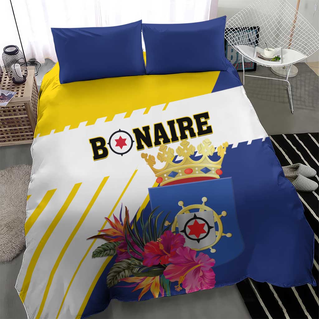 British Leeward Islands Bedding Set Tropical Flower Grunge Style