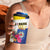 Personalised British Leeward Islands 4 in 1 Can Cooler Tumbler Tropical Flower Grunge Style