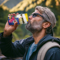 Personalised British Leeward Islands 4 in 1 Can Cooler Tumbler Tropical Flower Grunge Style