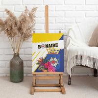 British Leeward Islands Canvas Wall Art Tropical Flower Grunge Style