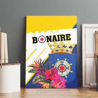 British Leeward Islands Canvas Wall Art Tropical Flower Grunge Style