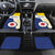 British Leeward Islands Car Mats Tropical Flower Grunge Style