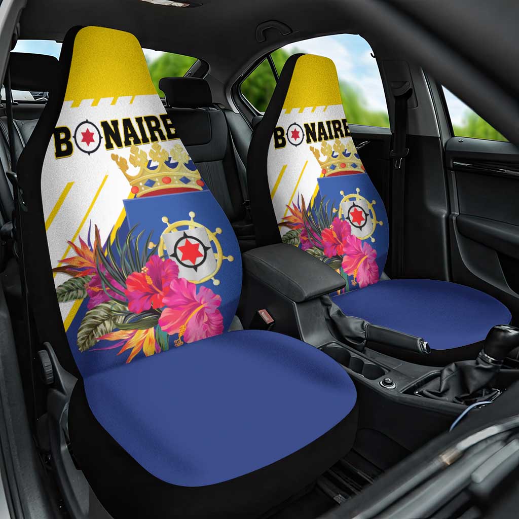 British Leeward Islands Car Seat Cover Tropical Flower Grunge Style