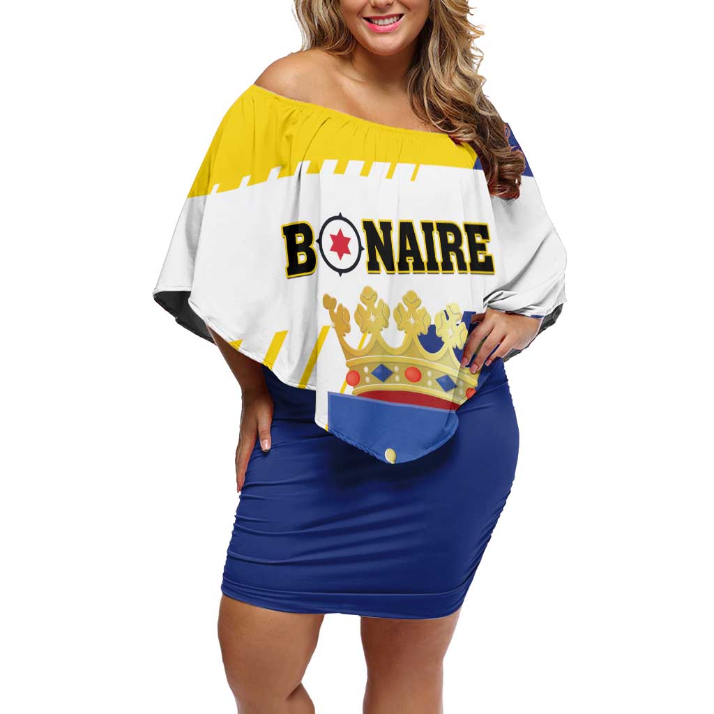 Personalised British Leeward Islands Family Matching Off Shoulder Short Dress and Hawaiian Shirt Tropical Flower Grunge Style