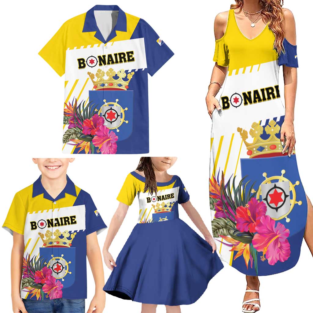 Personalised British Leeward Islands Family Matching Summer Maxi Dress and Hawaiian Shirt Tropical Flower Grunge Style