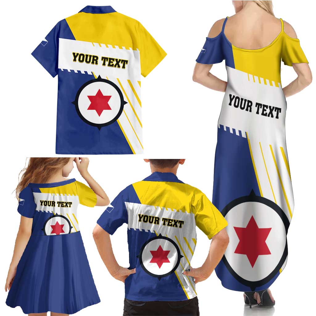 Personalised British Leeward Islands Family Matching Summer Maxi Dress and Hawaiian Shirt Tropical Flower Grunge Style