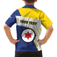 Personalised British Leeward Islands Family Matching Tank Maxi Dress and Hawaiian Shirt Tropical Flower Grunge Style