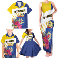 Personalised British Leeward Islands Family Matching Tank Maxi Dress and Hawaiian Shirt Tropical Flower Grunge Style